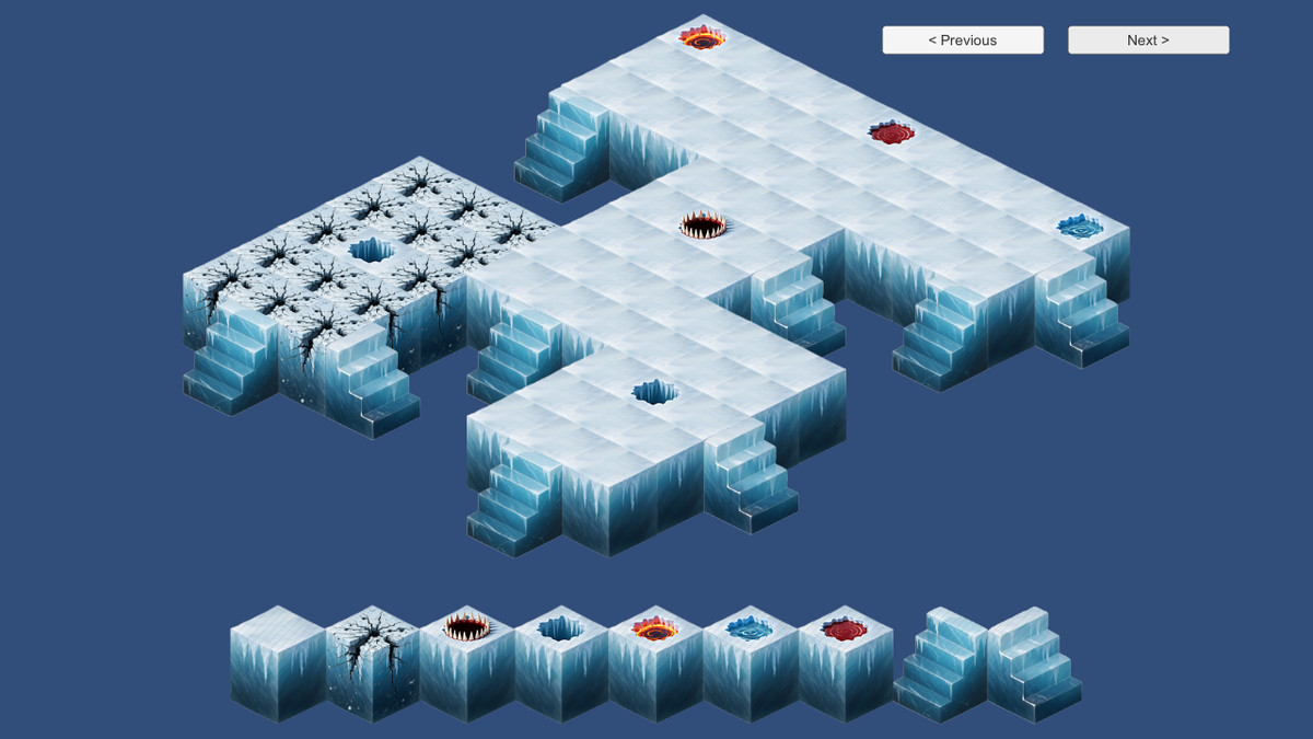 2D Isometric Modular Tileset – Desert & Frozen