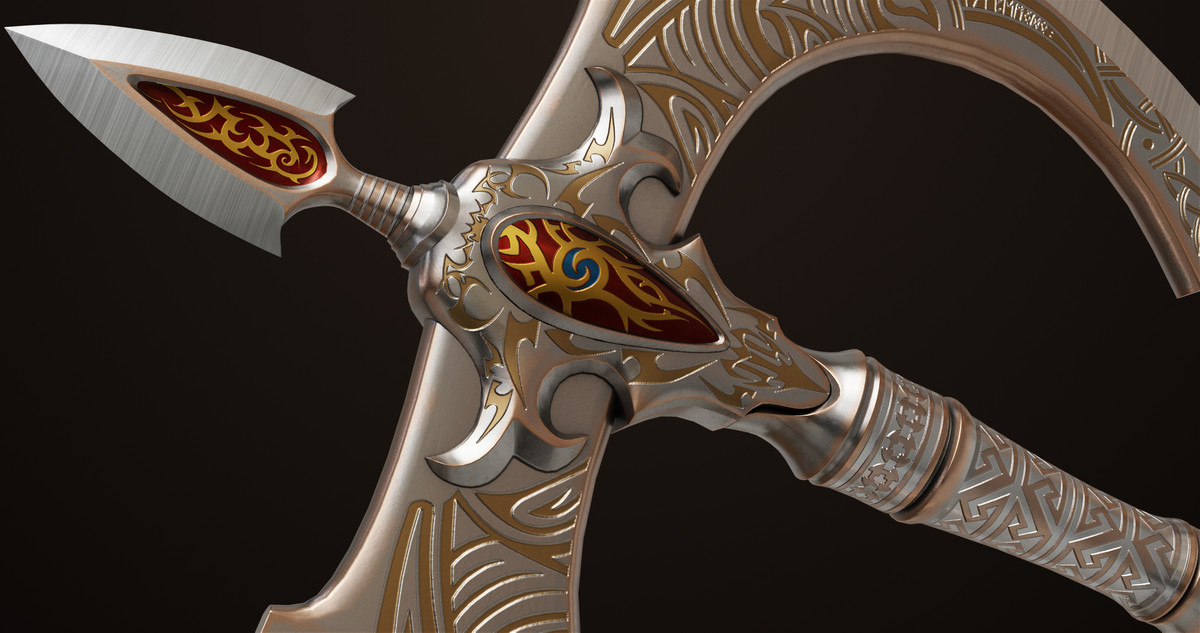 Battle Axe 12 URP HDRP Textures