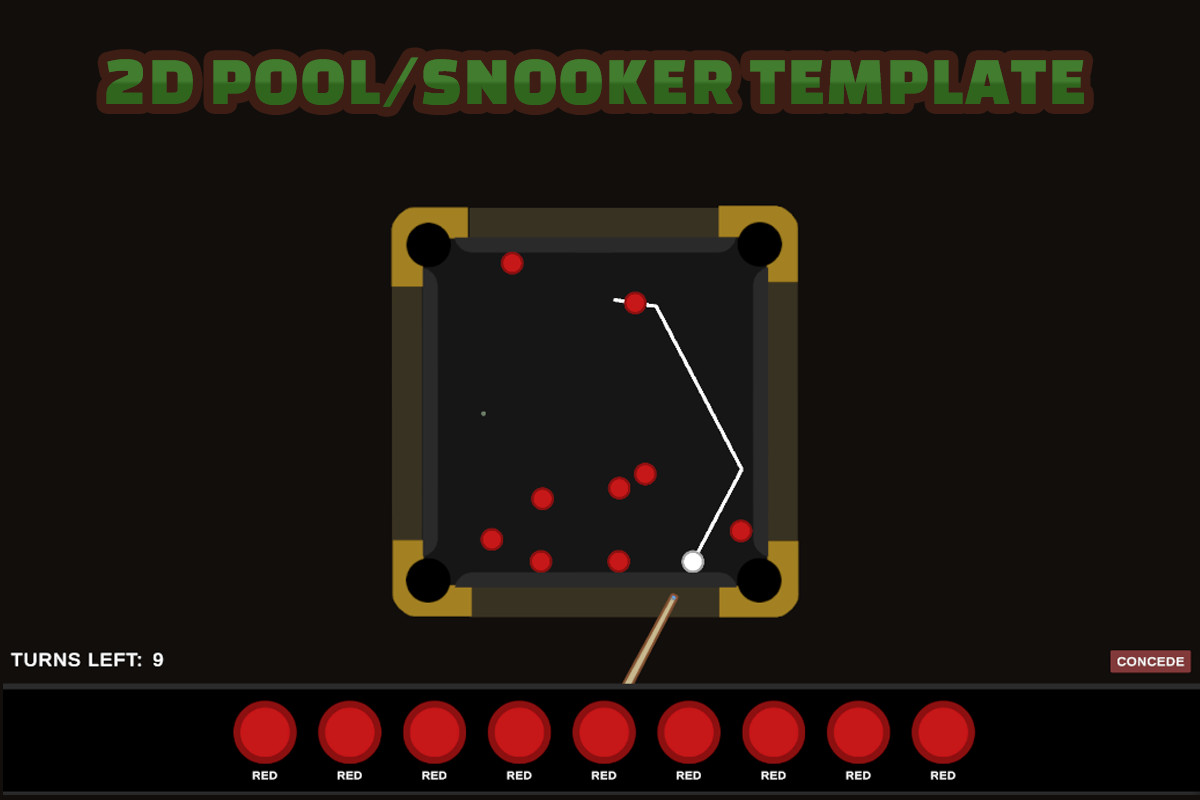 2D Pool/Snooker Template