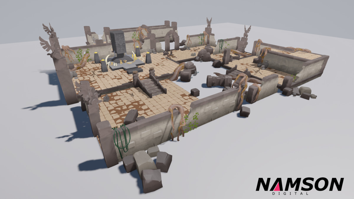 Overgrown Ancient Ruins Kit