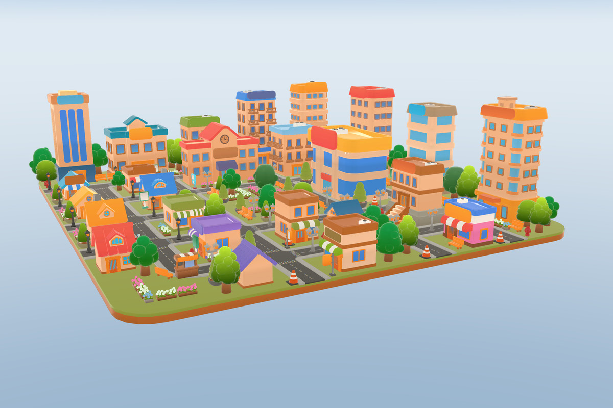 Cozy City - Chibi Stylized City Buildings 03