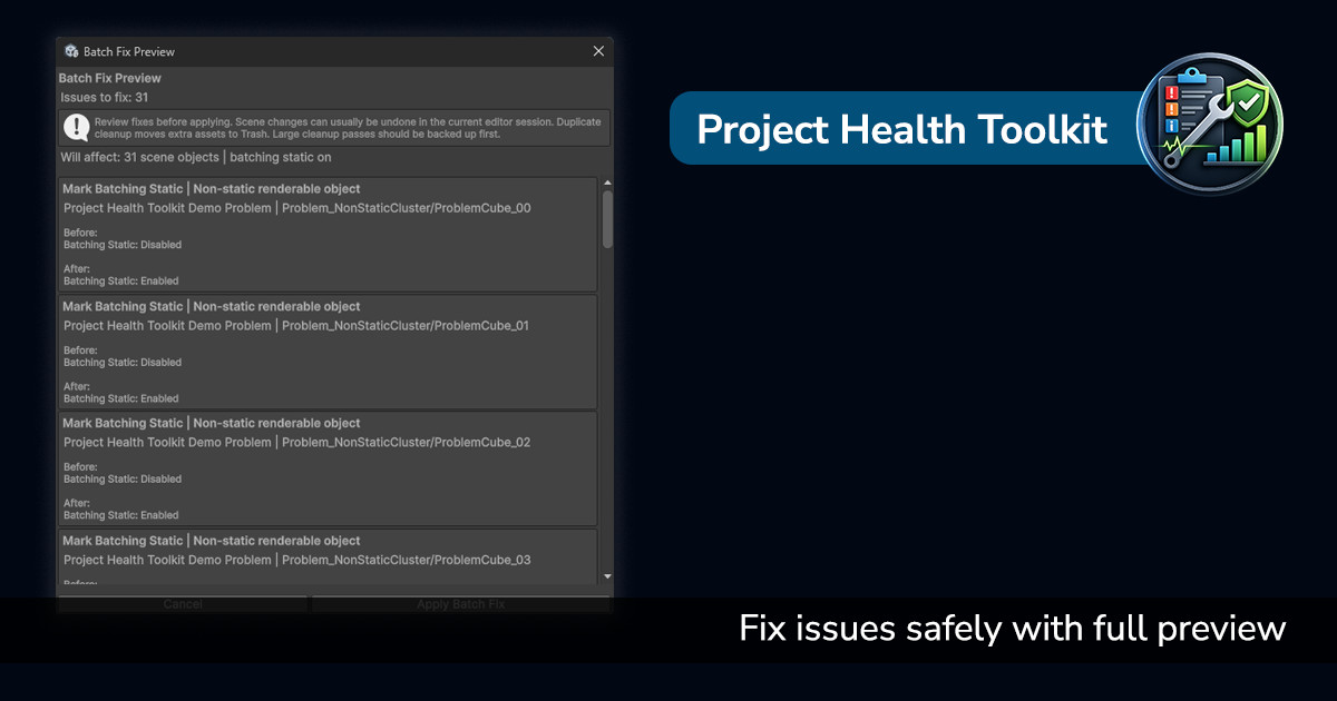Project Health Toolkit – Scan, Understand & Fix Issues Fast