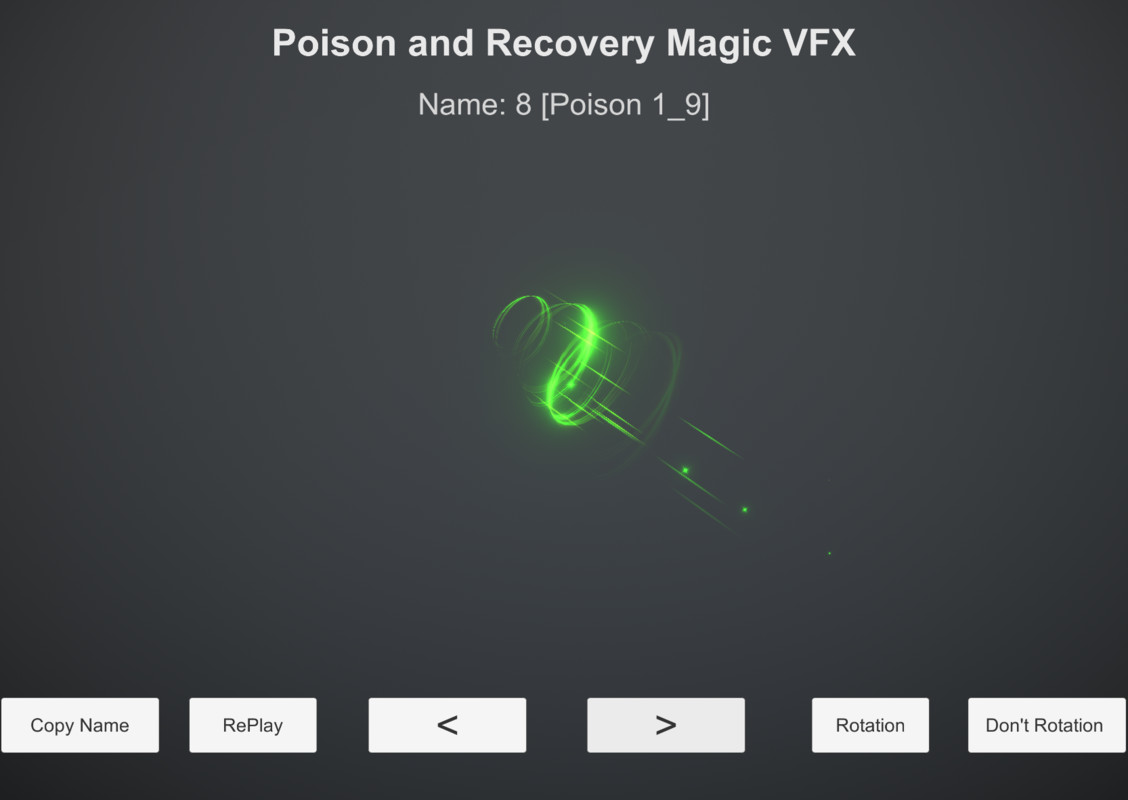 Poison and Recovery Magic VFX