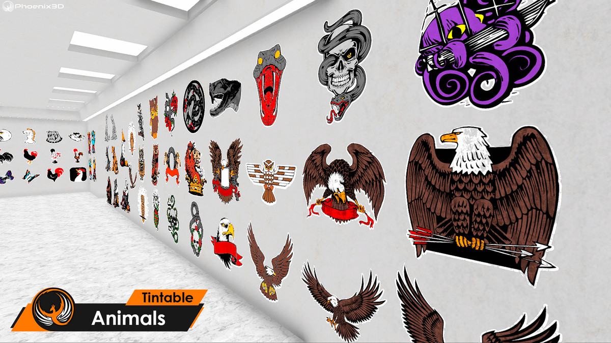 P3D: Mega Decal Textures (3500+ for Walls, Cars, and Level Design)