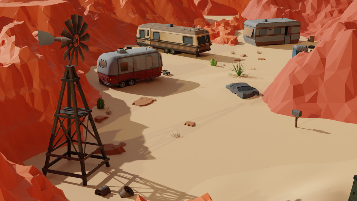Desert Environment pack - Low Poly 3D