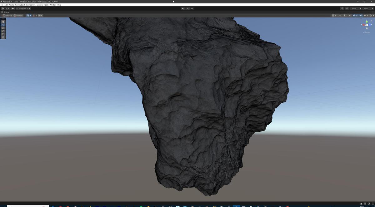 Detailed Asteroids Set: 3 high-poly Assets