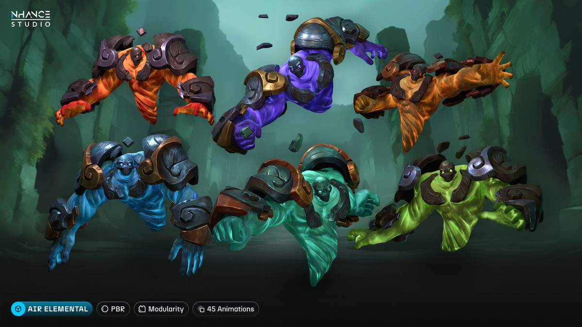 Stylized Fantasy Elementals Pack #1