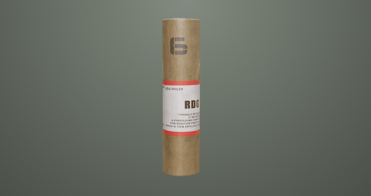 Smoke and Flash Grenades Single Mat URP HDRP Textures