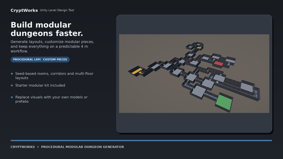 CryptWorks — Modular Dungeon Builder
