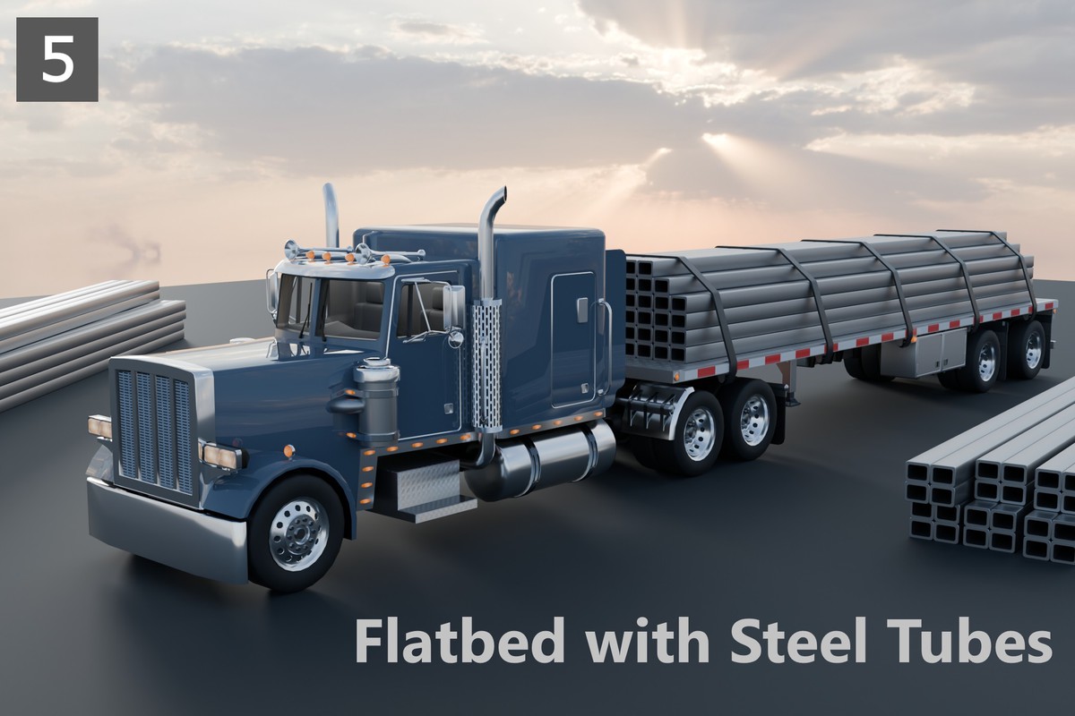 Realistic American Semi Truck Collection – 7 in 1 Pack