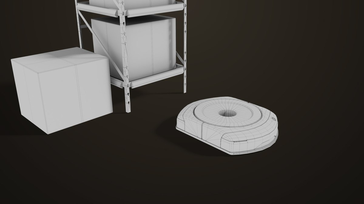 Warehouse Robot Generic Bule URP HDRP Textures