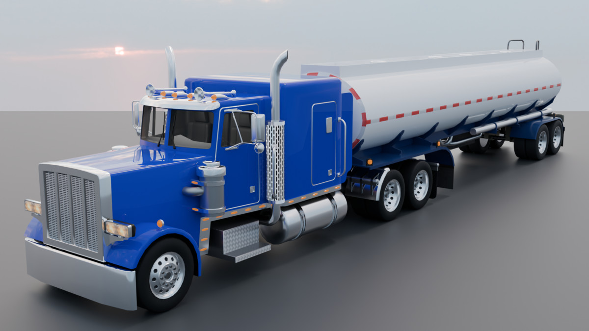 Realistic American Semi Truck Mega Pack (Box, Container & Tanker Trailers)