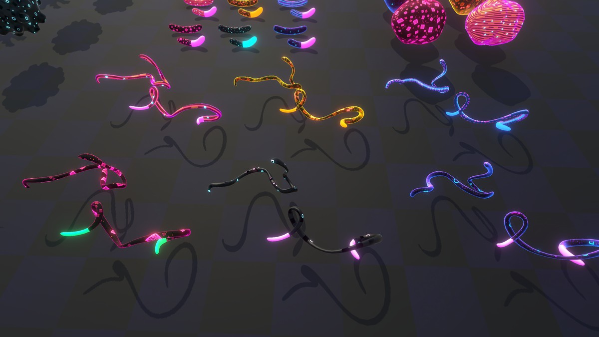 Neon Cyber Viruses