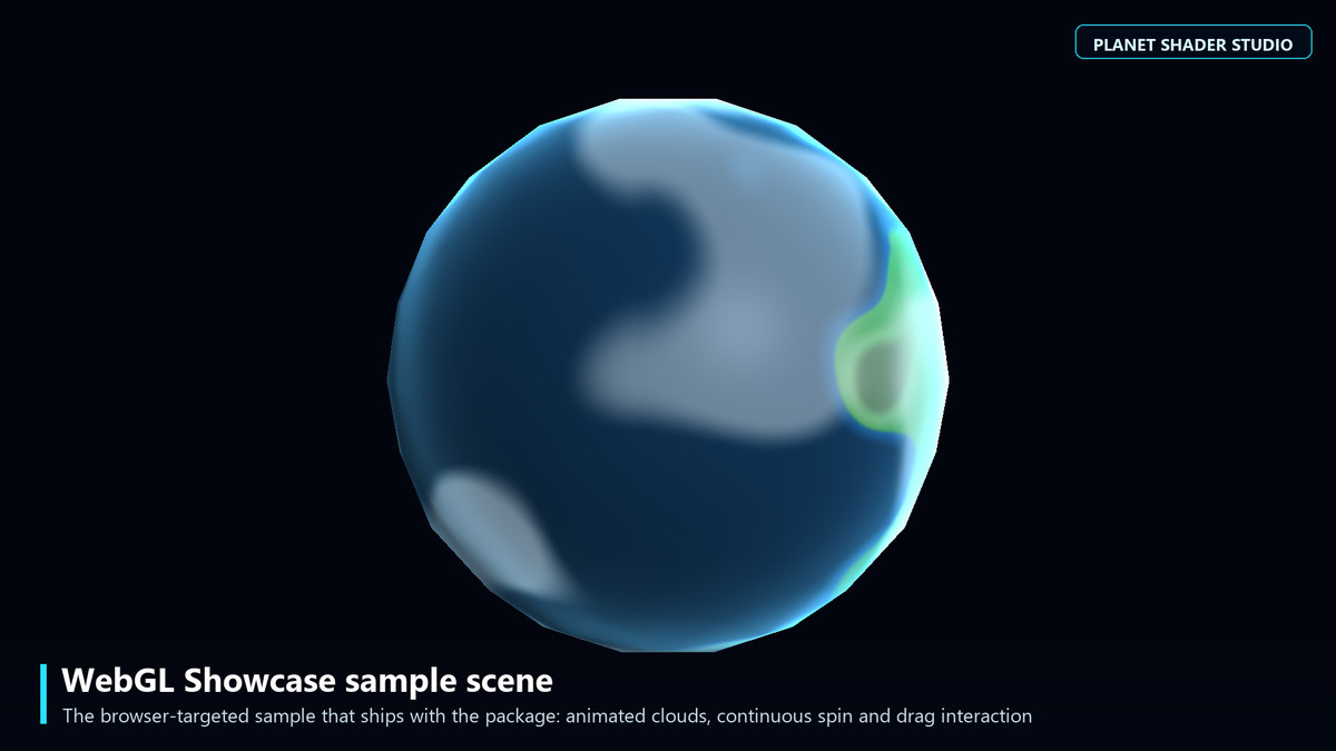 Planet Shader Studio — Mobile & WebGL