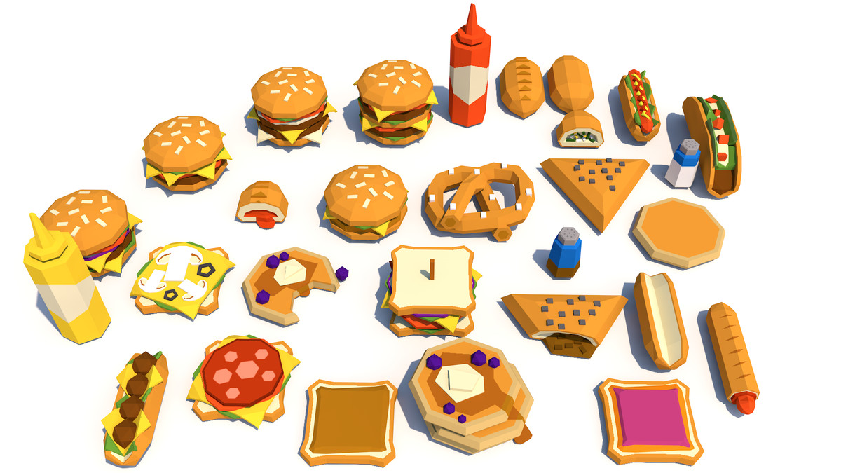 Low Poly Food