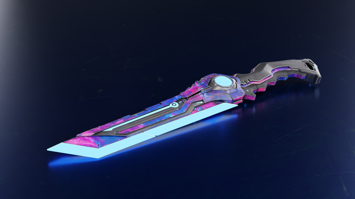 Sci-Fi Weapons - Neon SciFi Knives with 5 Skins per Weapon