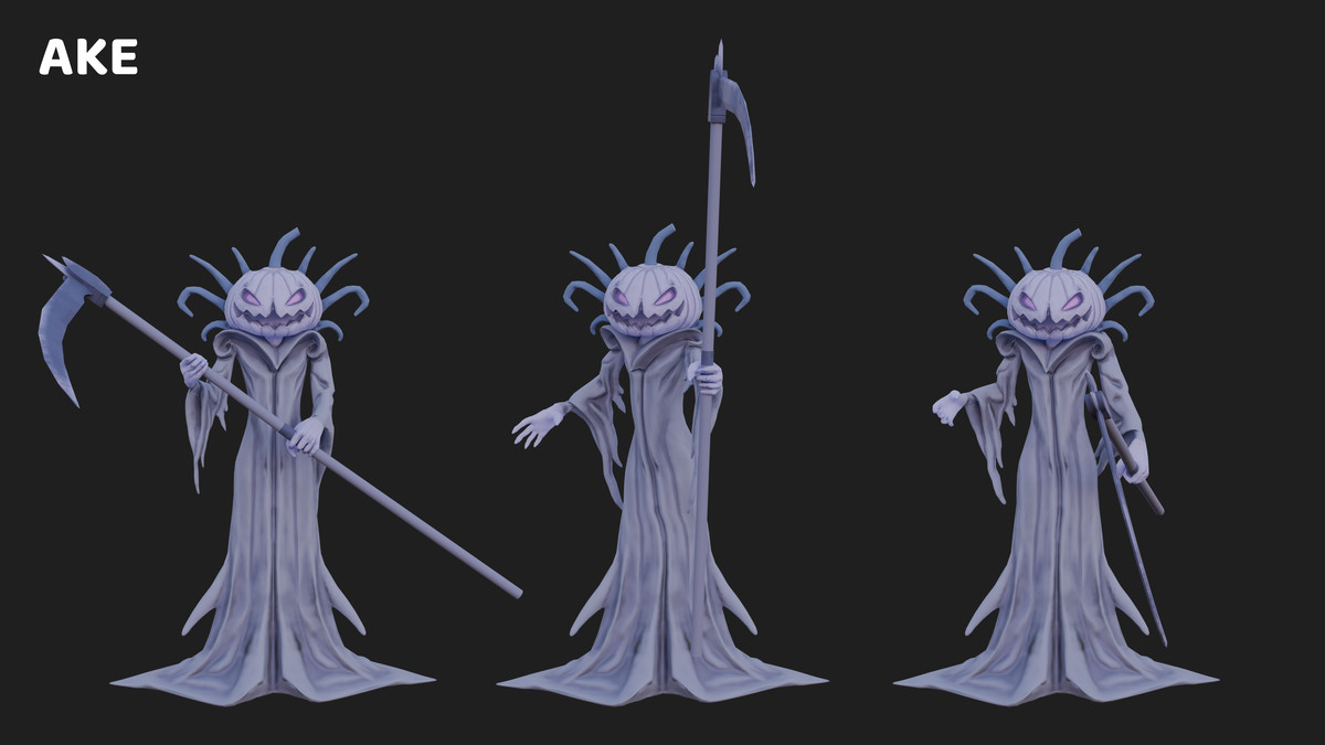 Stylized Pumpkin Enemy 2