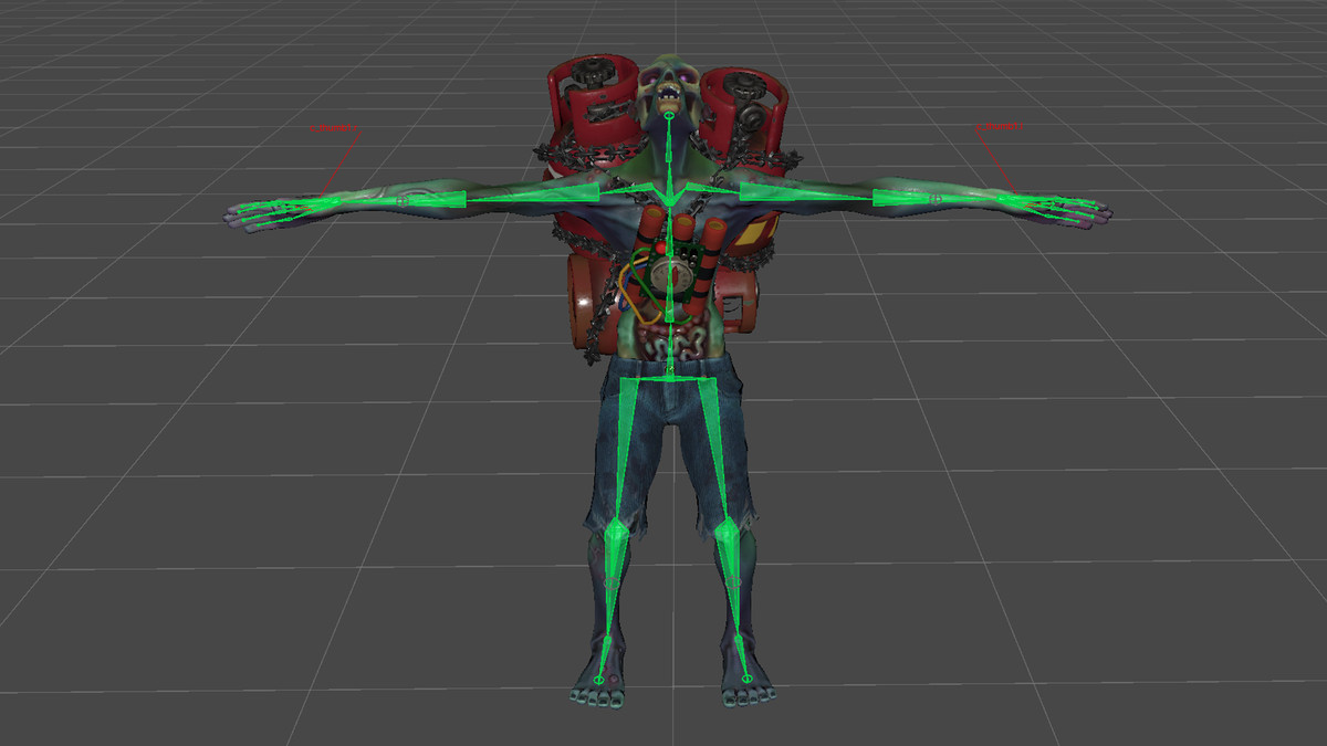 TNT-armed Zombie with a Stopwatch | Stylized