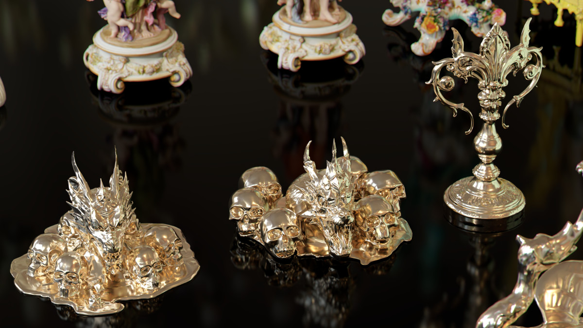 Ornate Candles, CandleHolders, and Wax Sculptures - 133 Models Set