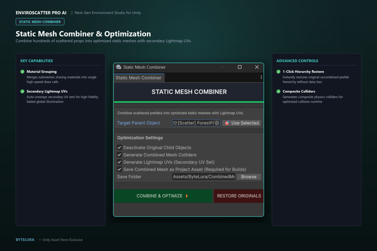 EnviroScatter Pro AI — Next-Gen Environment Generation & Smart Scatter Studio