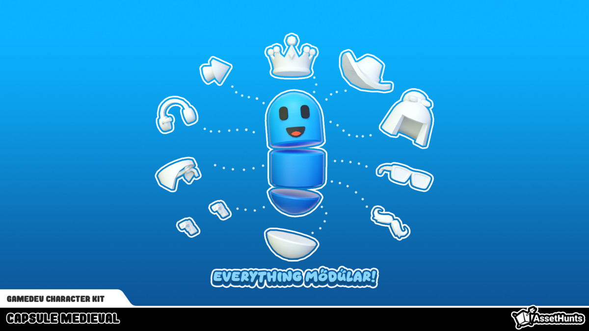 GameDev Character Kit - Capsule Medieval