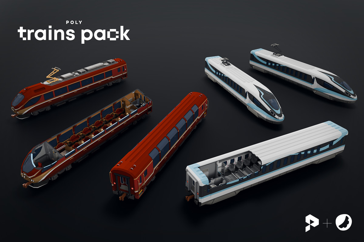 Poly Trains Pack