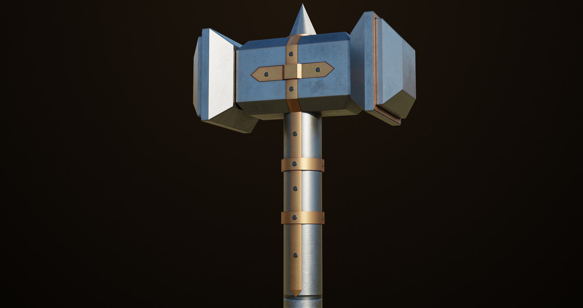 5 Battle Hammers Collection URP HDRP Textures