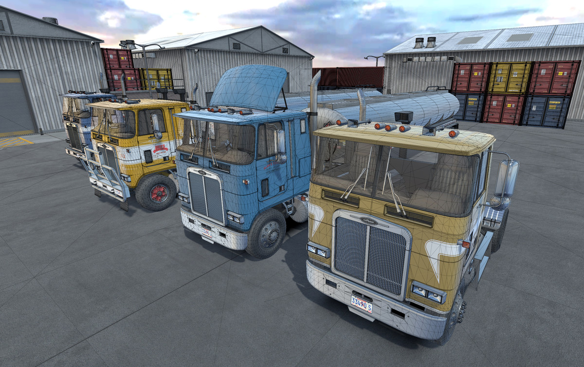 Cabover truck with fuel trailer