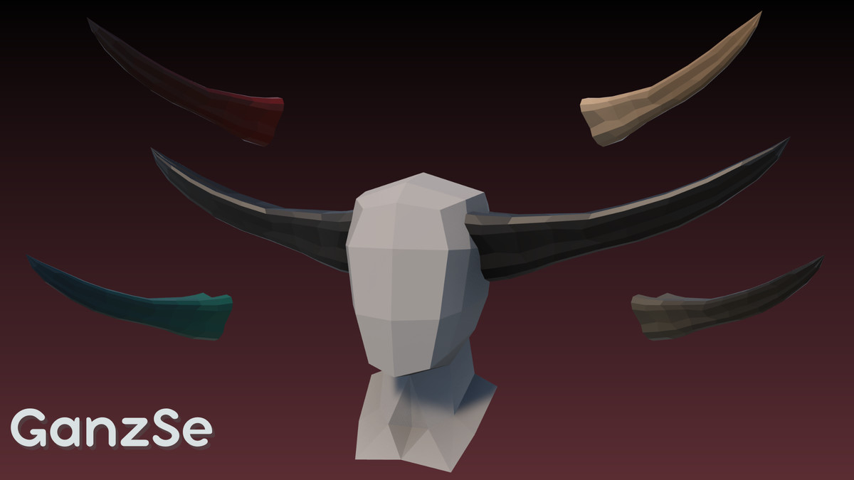 GanzSe Horns - Fantasy Low Poly Pack