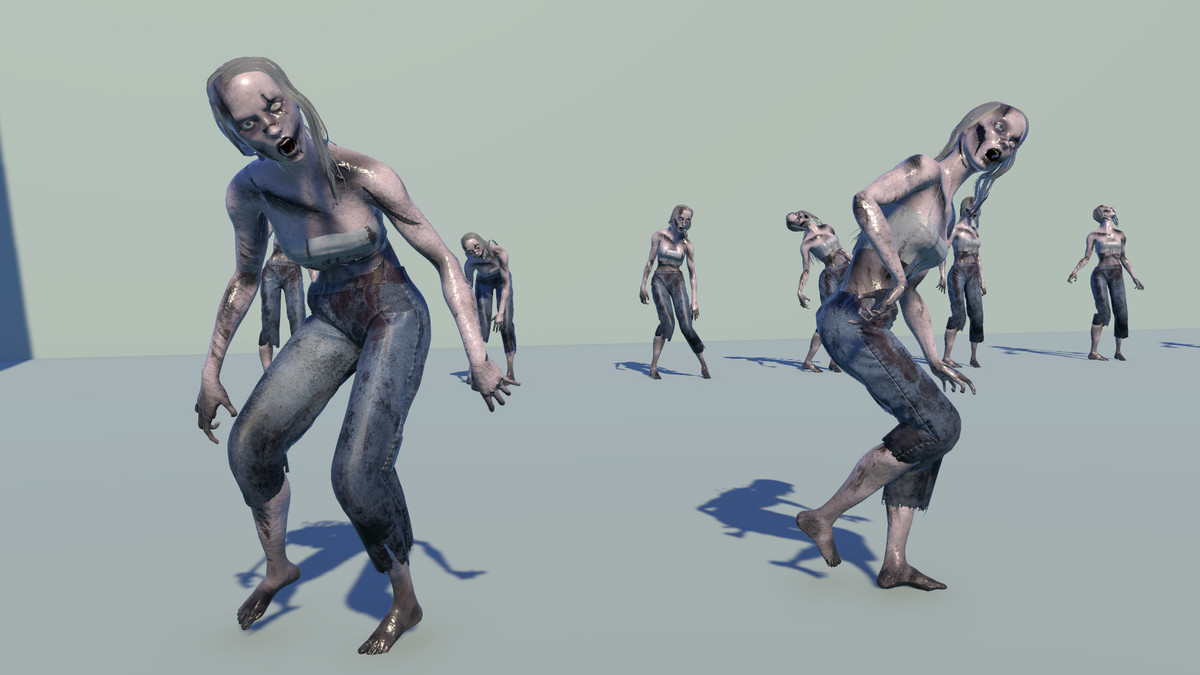 Female Zombie Animations