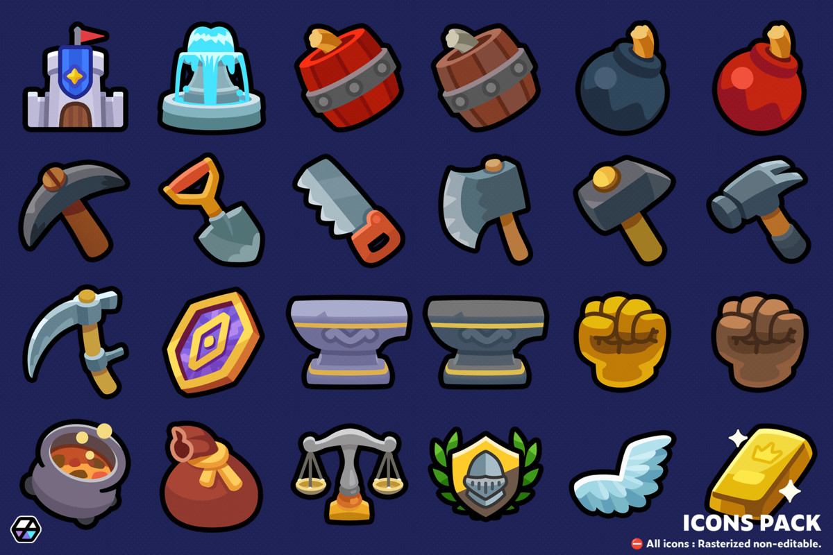 2D Icons - Casual Icon Pack