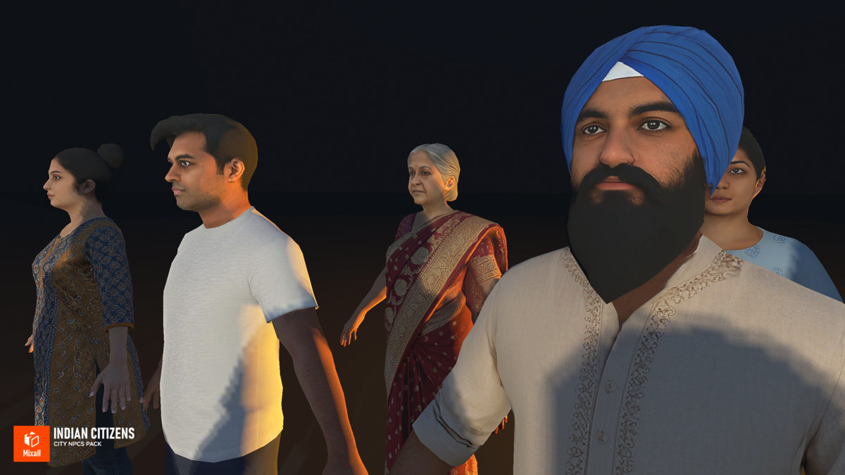 Indian Citizens – City NPCs Pack