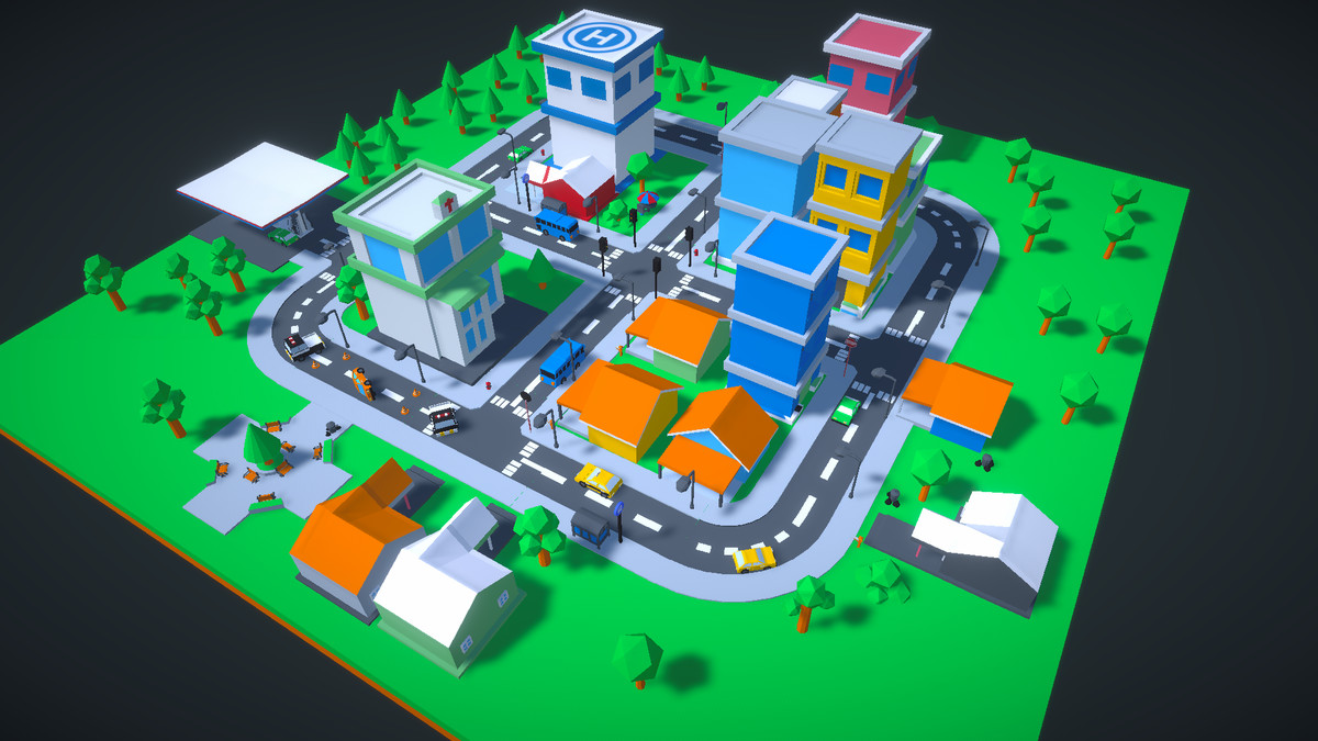 Low Poly Mini City