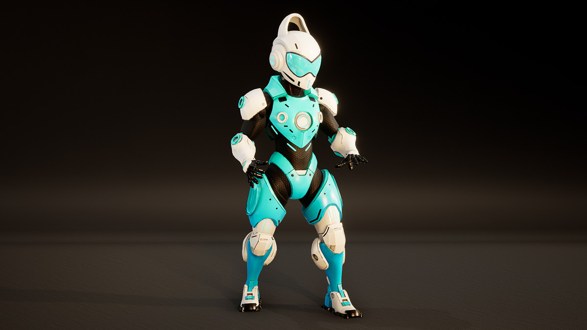 Stylized Sci-Fi Boy 2 Character (3 Skins)