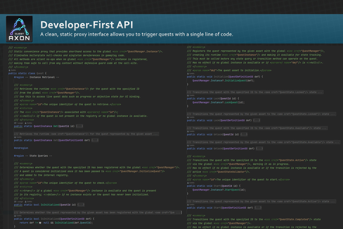 Axon.Quest - Node-Based Quest Framework