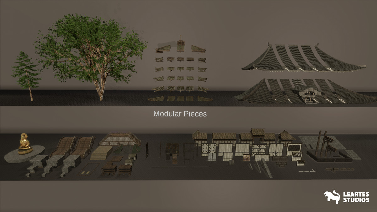 Japanese Temple Environment