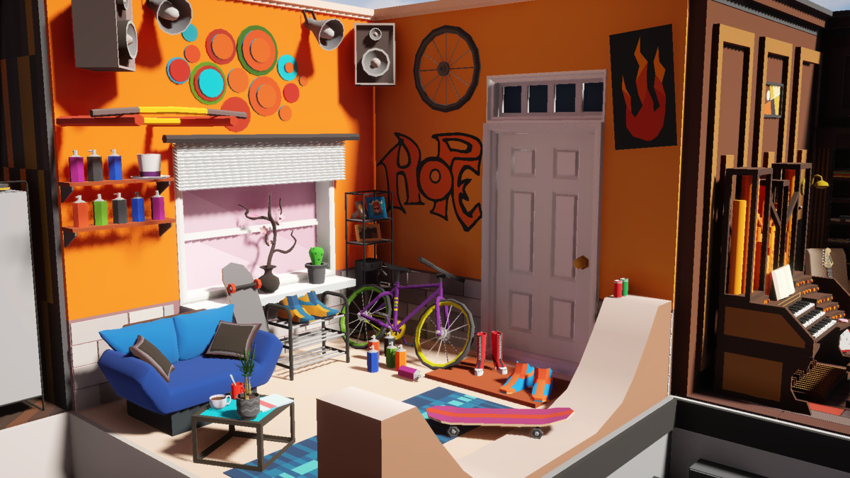 Low Poly 15 Rooms 1000+ objects Vol.1