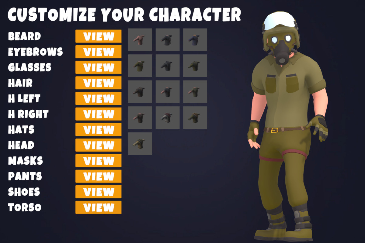 Customizable 3D Military Characters Bundle