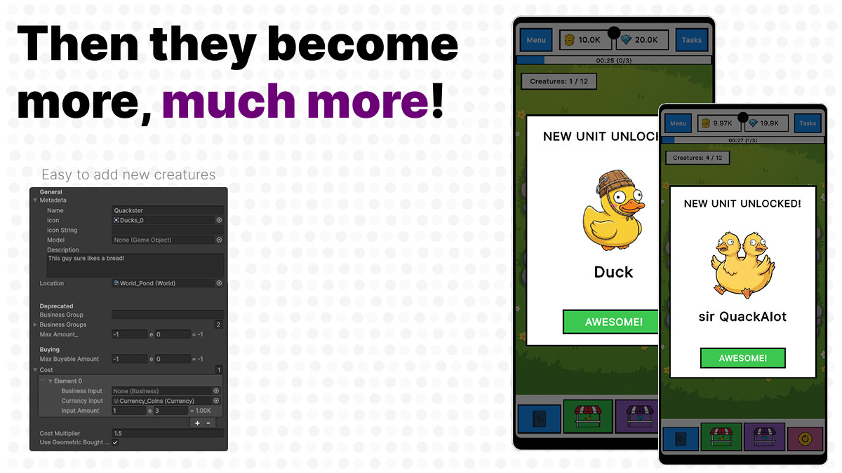 Duck Evolution - Complete Merge Game Template
