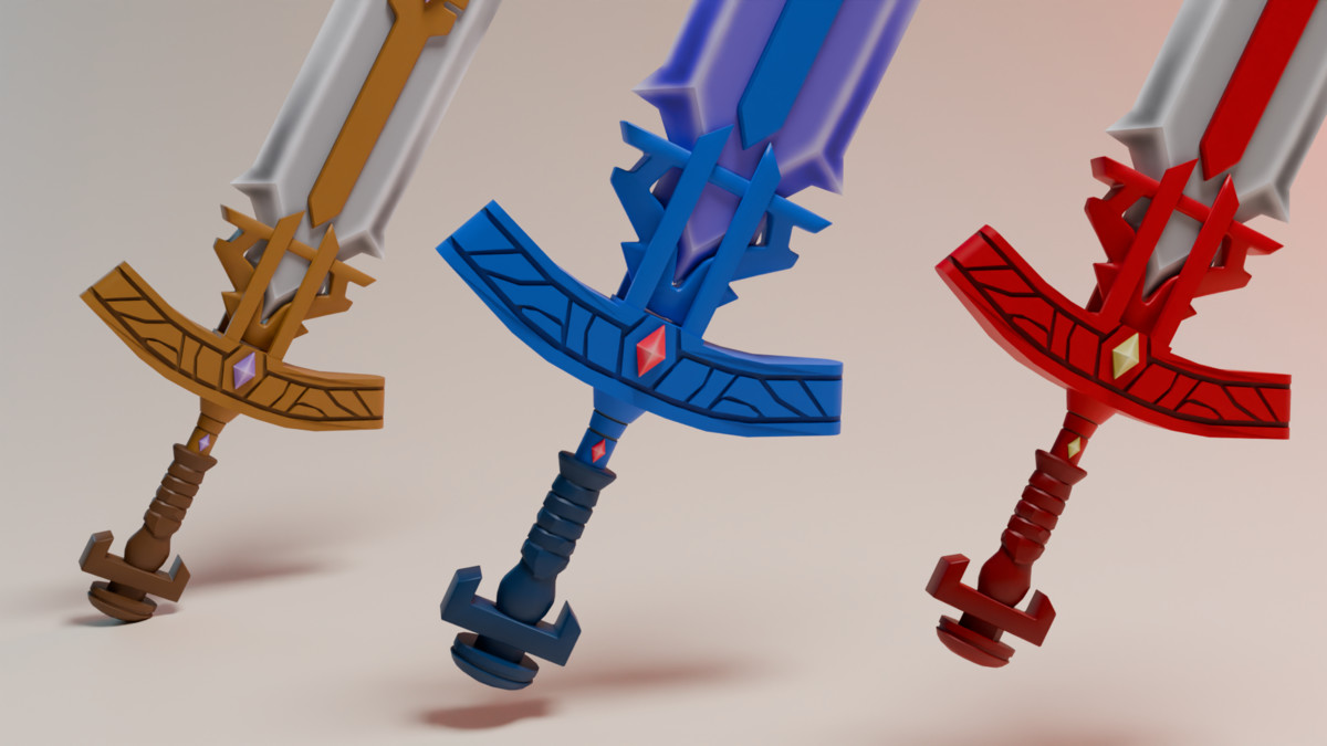 Low Poly Sword Stylized - URP