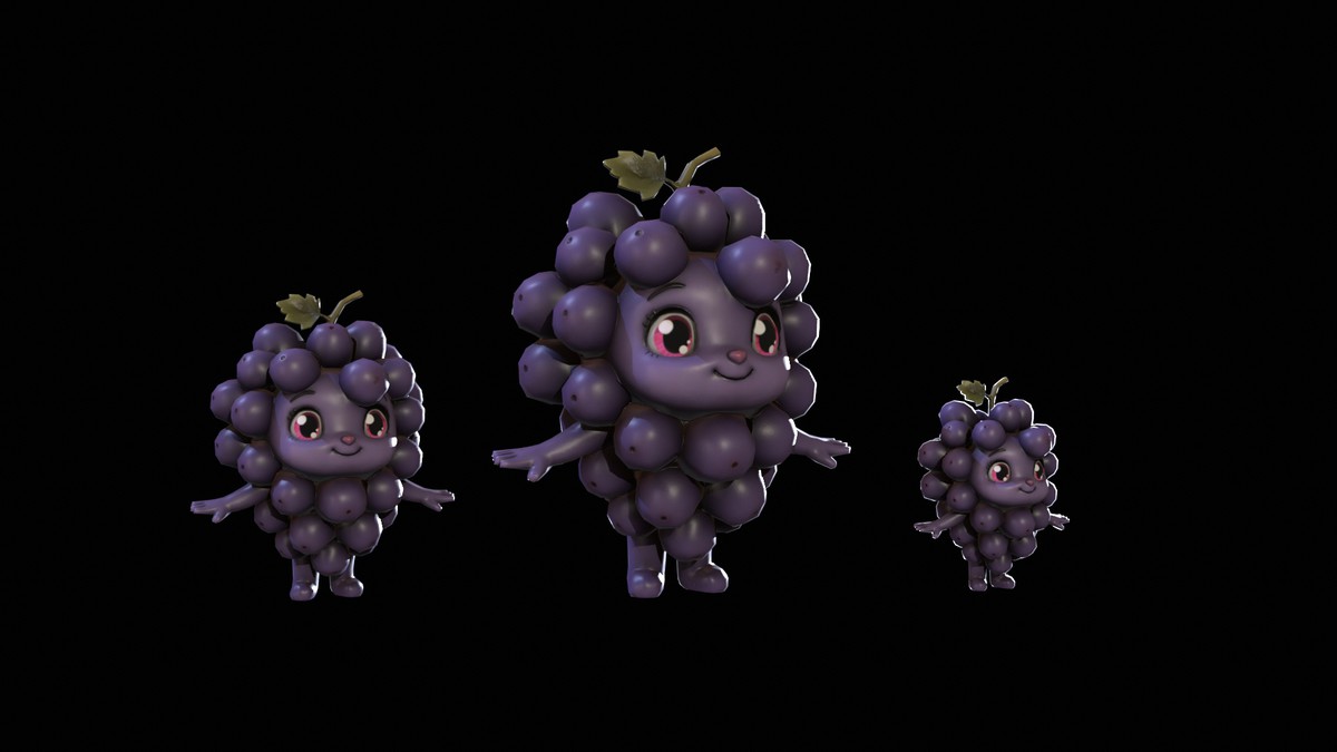 Chibi Fruit Grape Two