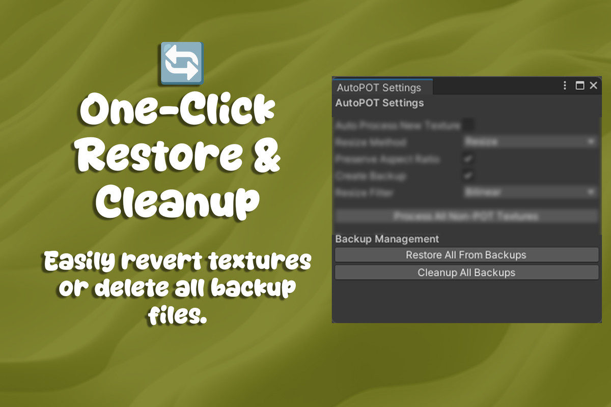 AutoPOT – Texture to Power Of Two
