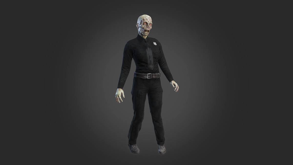 Zombie police girl