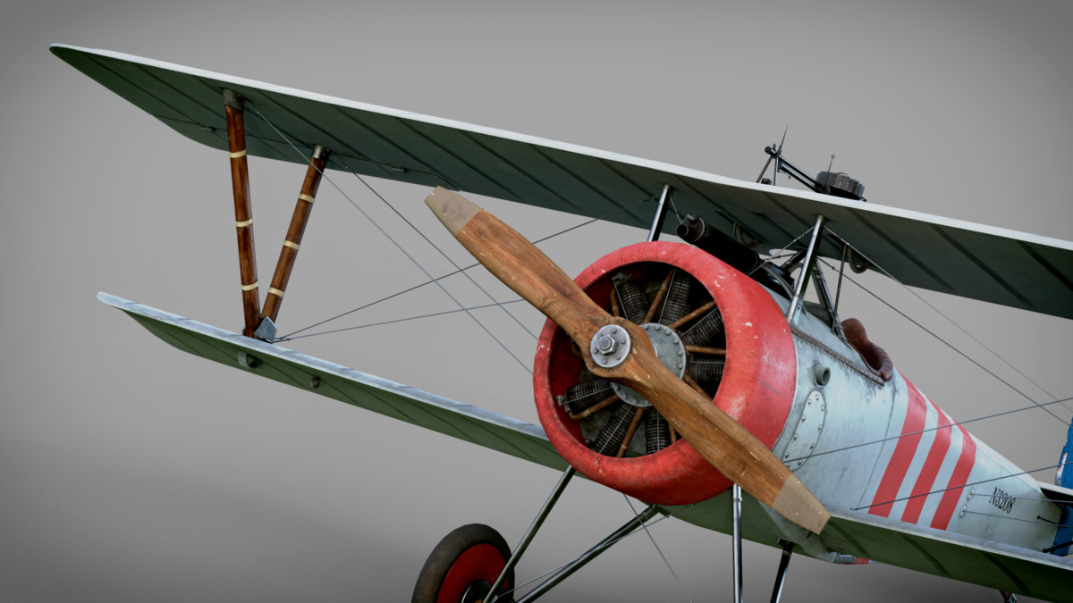 Fighter Nieuport 17 Rigged