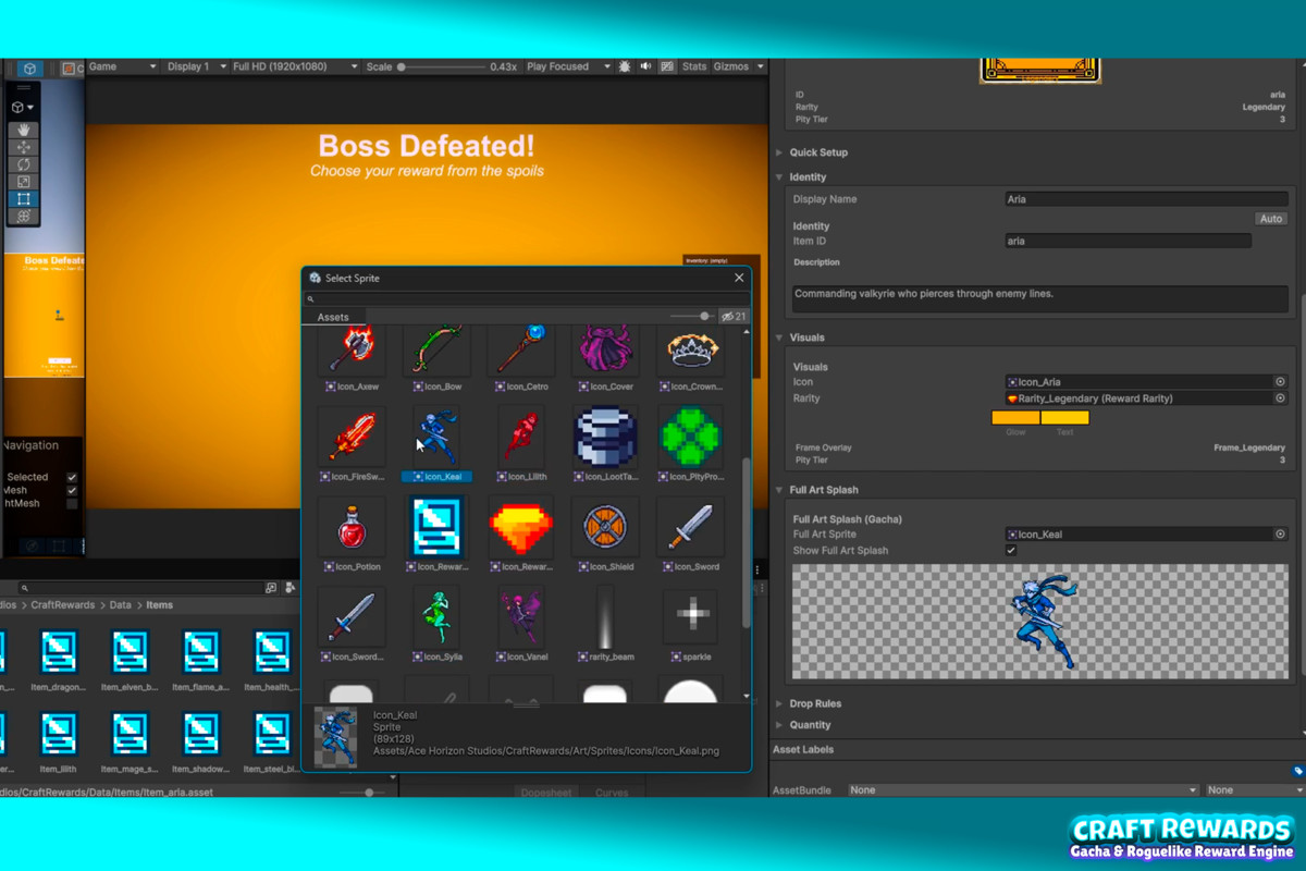 CraftRewards: Gacha & Roguelike Reward Engine