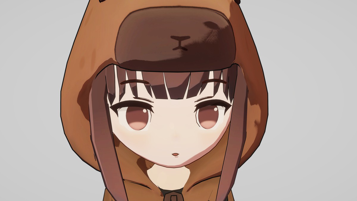 Cute Chibi Anime Girl Capybara Costume