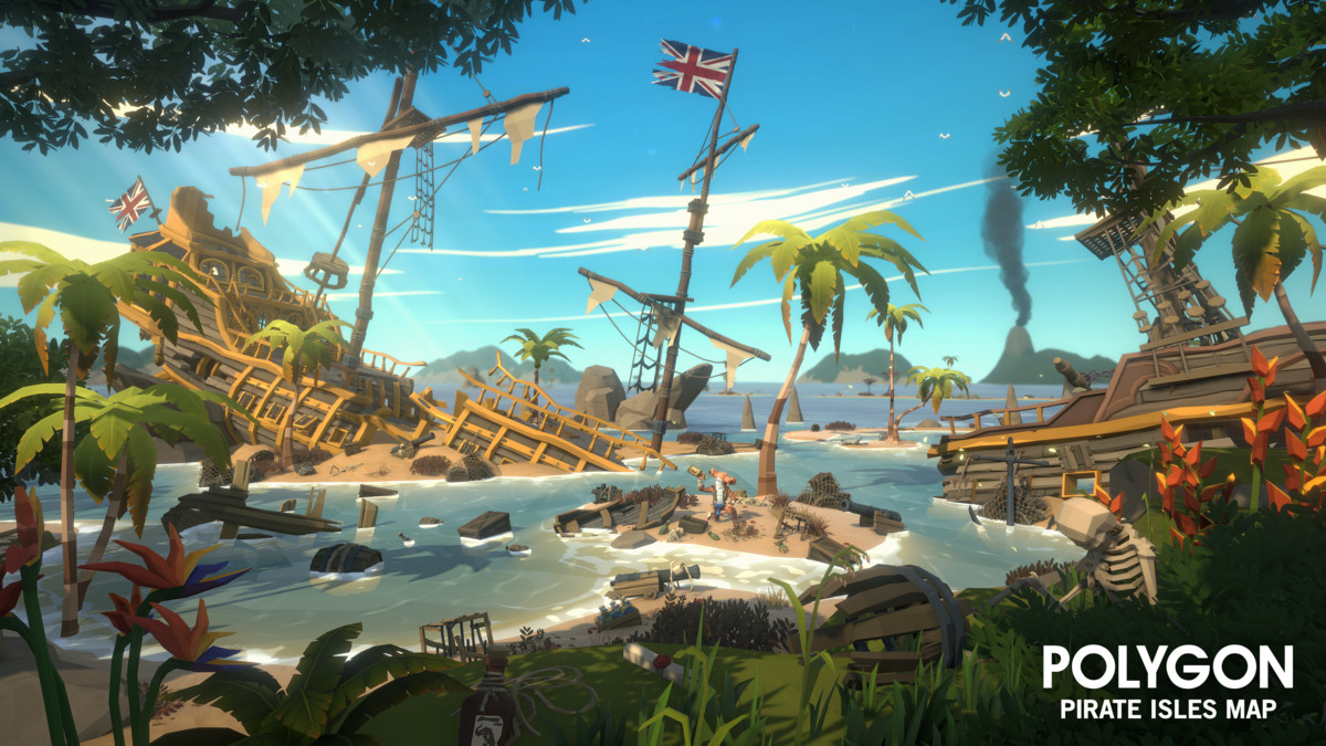 POLYGON - Pirate Isles Map - Art by Synty