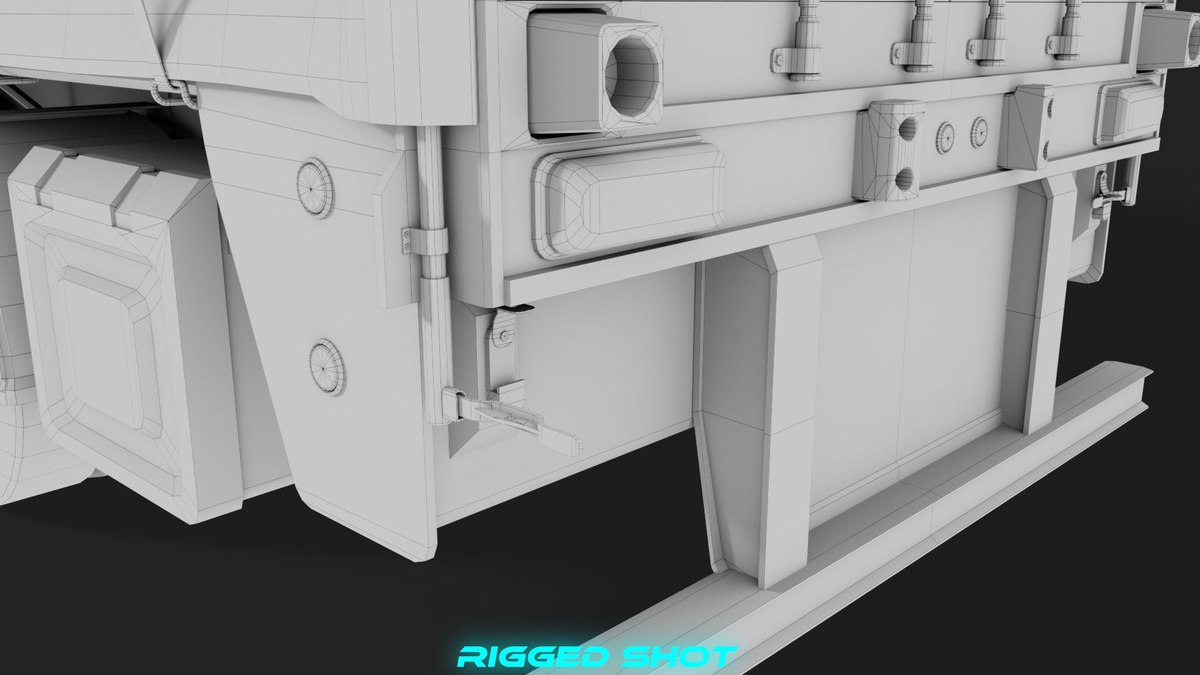 Curtainsider Trailer 4 Variant Collection URP HDRP Textures