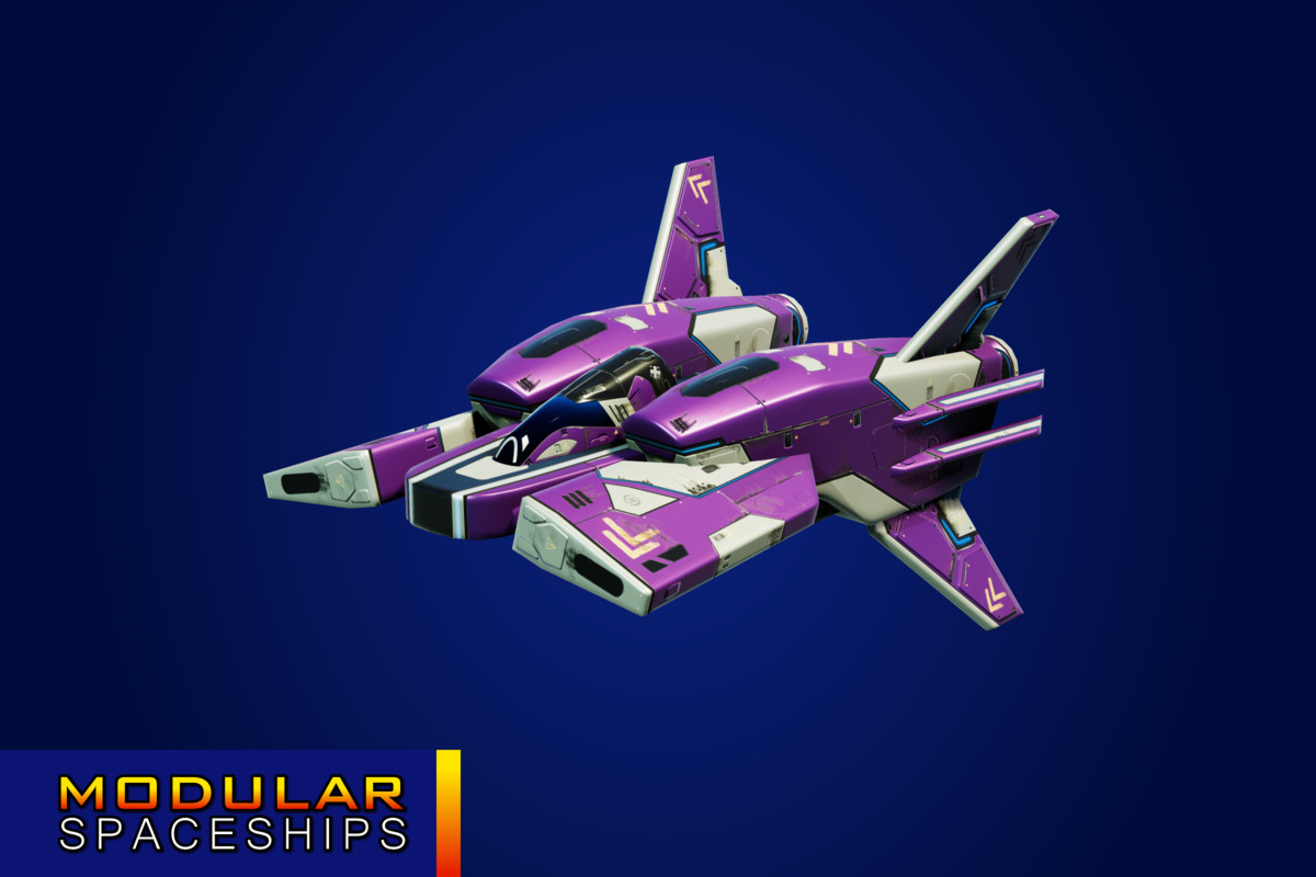 Sci-Fi Modular Spaceship Meteor Mantis