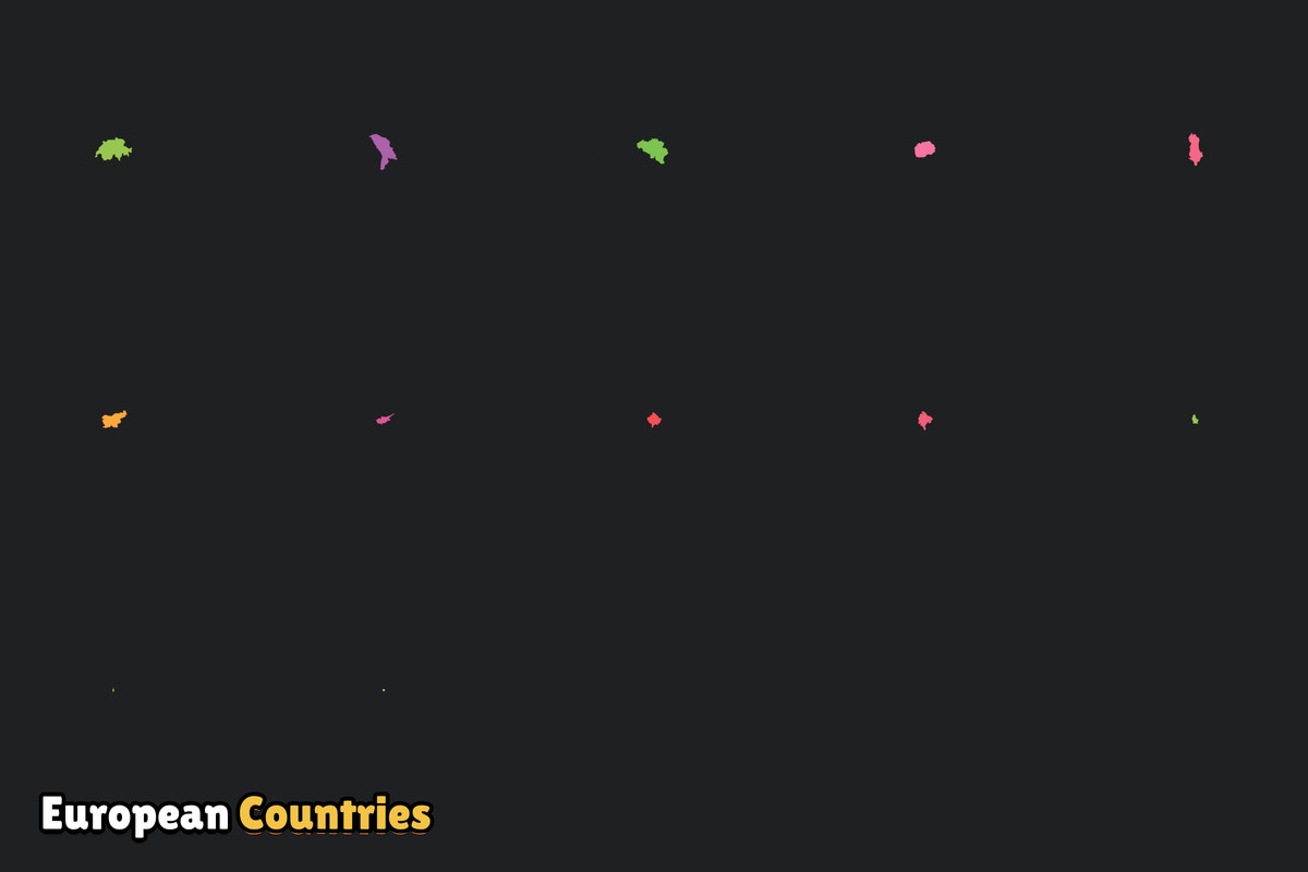 Toon Style Europe Map Pack